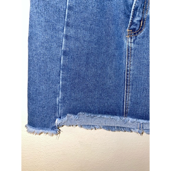 Denim skirt (frayed) - Picture 3 of 6